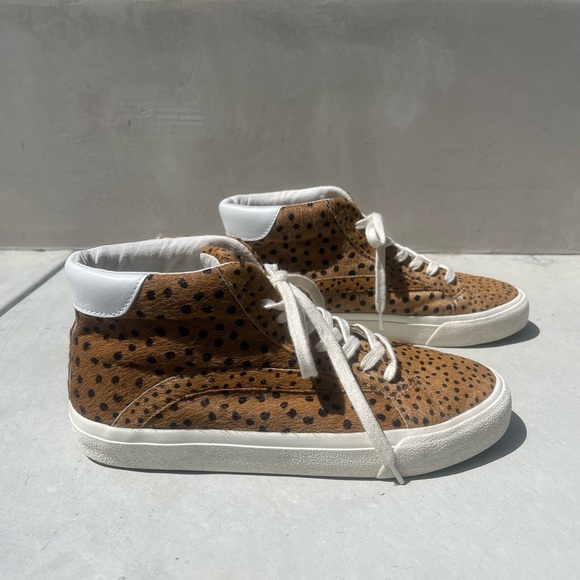 Madewell Cheetah Print High Top Sneakers - Picture 2 of 6